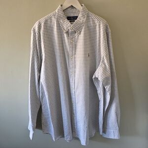NWOT Polo Ralph Lauren XXL Old Money Academia Preppy Gingham Button Down Shirt